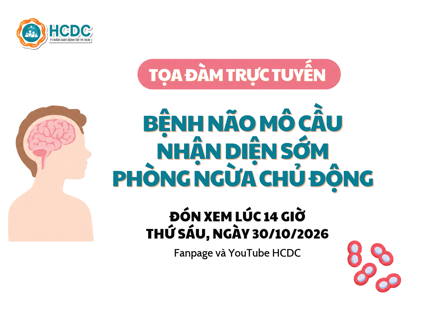 14 giờ ngày mai: Cùng nhận diện sớm, phòng ngừa bệnh não mô cầu