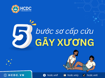 5 bước sơ cấp cứu gãy xương