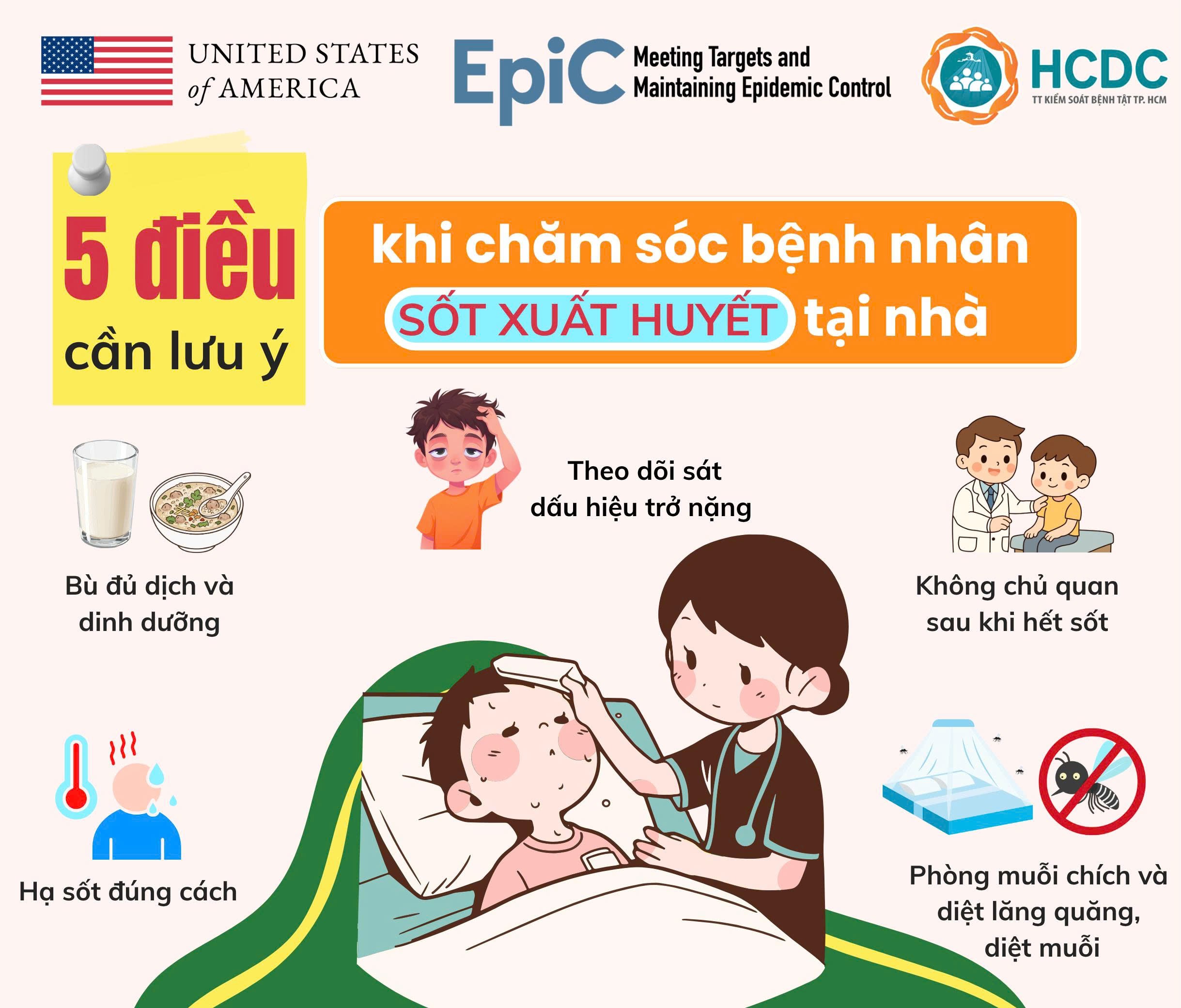 5 điều cần lưu ý khi chăm sóc bệnh nhân sốt xuất huyết tại nhà