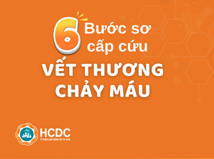 6 Bước sơ cấp cứu vết thương chảy máu