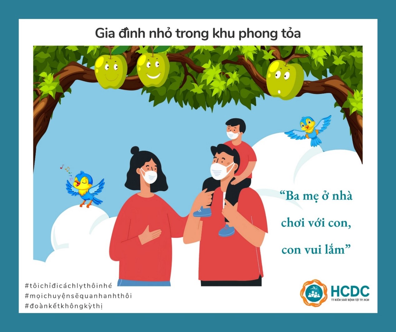 [Chuyện gia đình nhỏ trong khu vực phong tỏa]