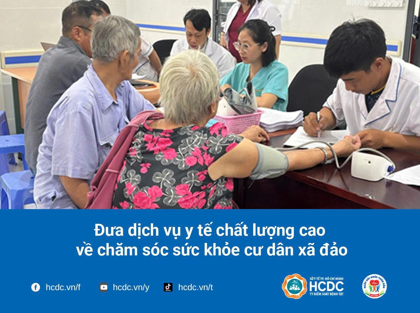 Đưa dịch vụ y tế chất lượng cao về chăm sóc sức khỏe cư dân xã đảo