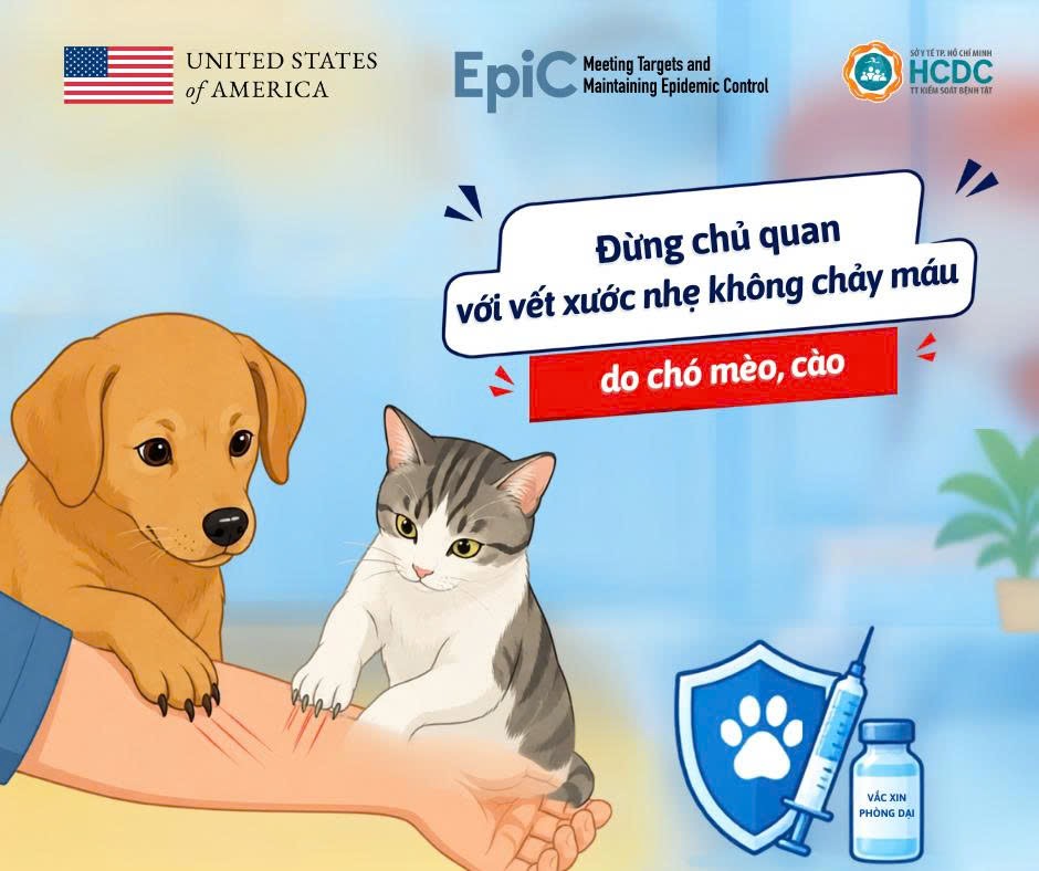 Đừng chủ quan với vết xước nhẹ không chảy máu do chó, mèo cào