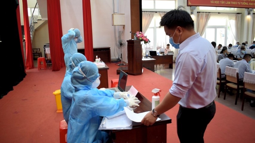 Huyện Nhà Bè: Diễn tập kịch bản phát hiện ca nhiễm COVID-19 tại cộng đồng