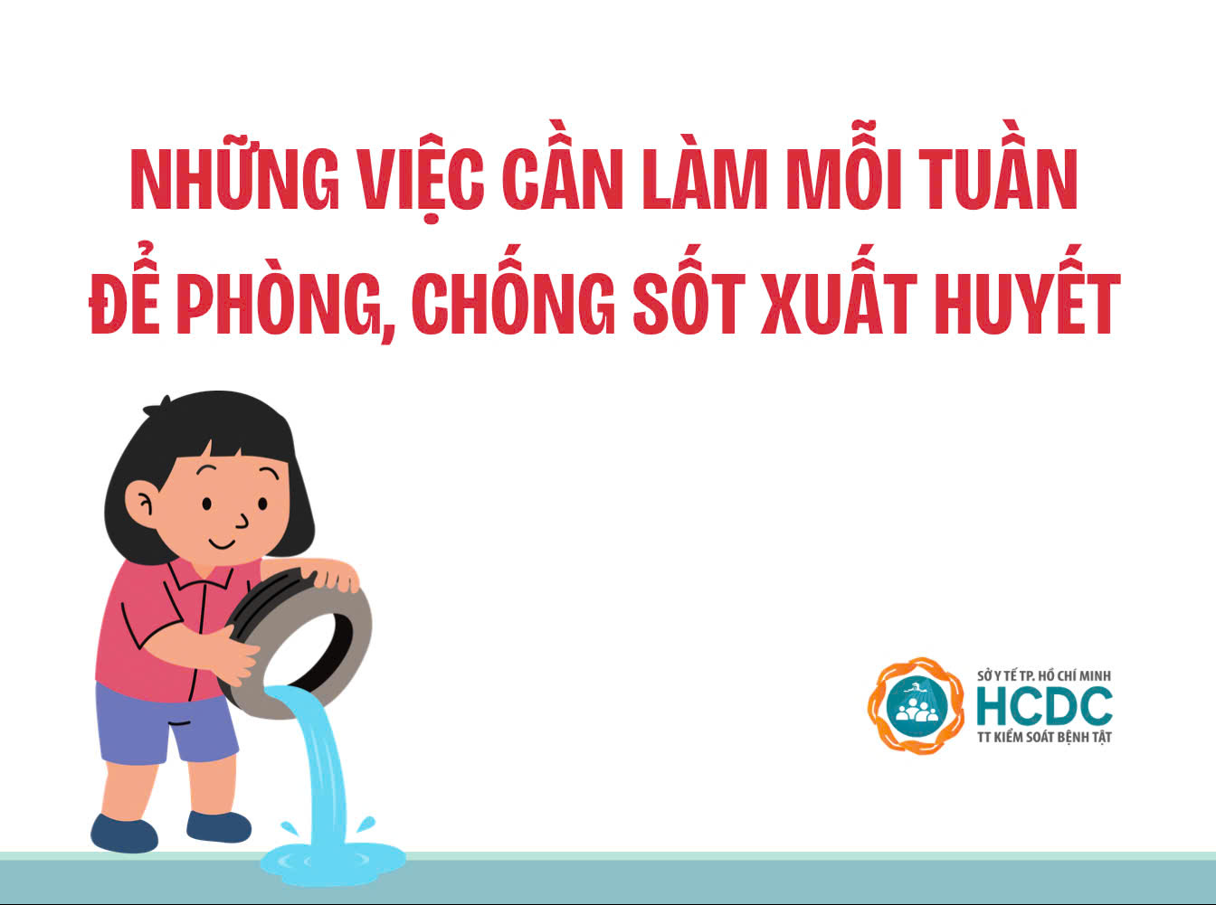 Những việc cần làm mỗi tuần để phòng, chống sốt xuất huyết
