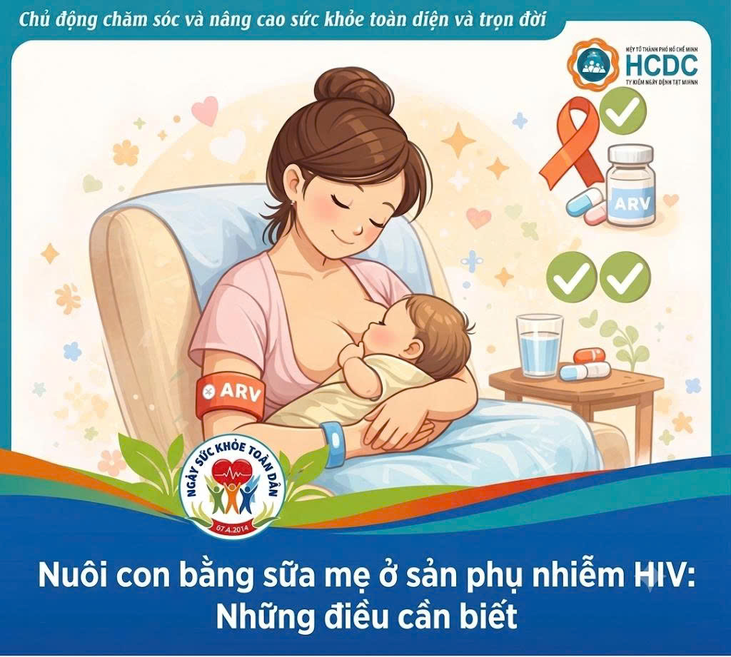 Nuôi con bằng sữa mẹ ở sản phụ nhiễm HIV: Những điều cần biết