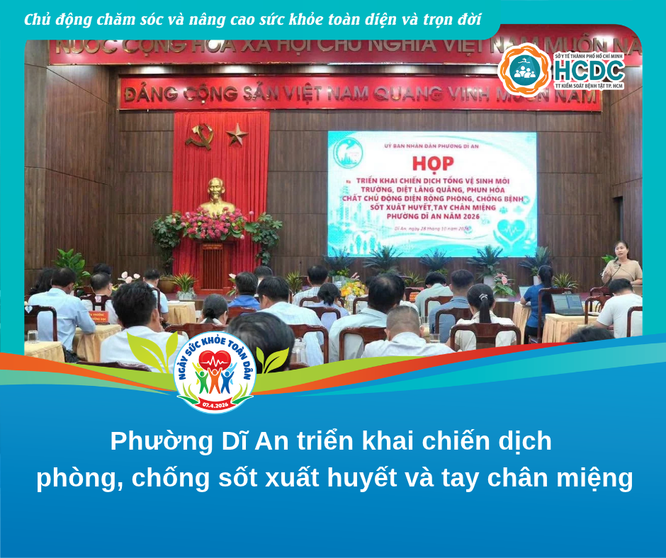 Phường Dĩ An triển khai chiến dịch phòng, chống sốt xuất huyết và tay chân miệng