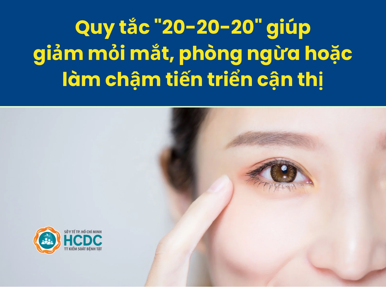 Quy tắc "20-20-20" giúp giảm mỏi mắt, phòng ngừa hoặc làm chậm tiến triển cận thị
