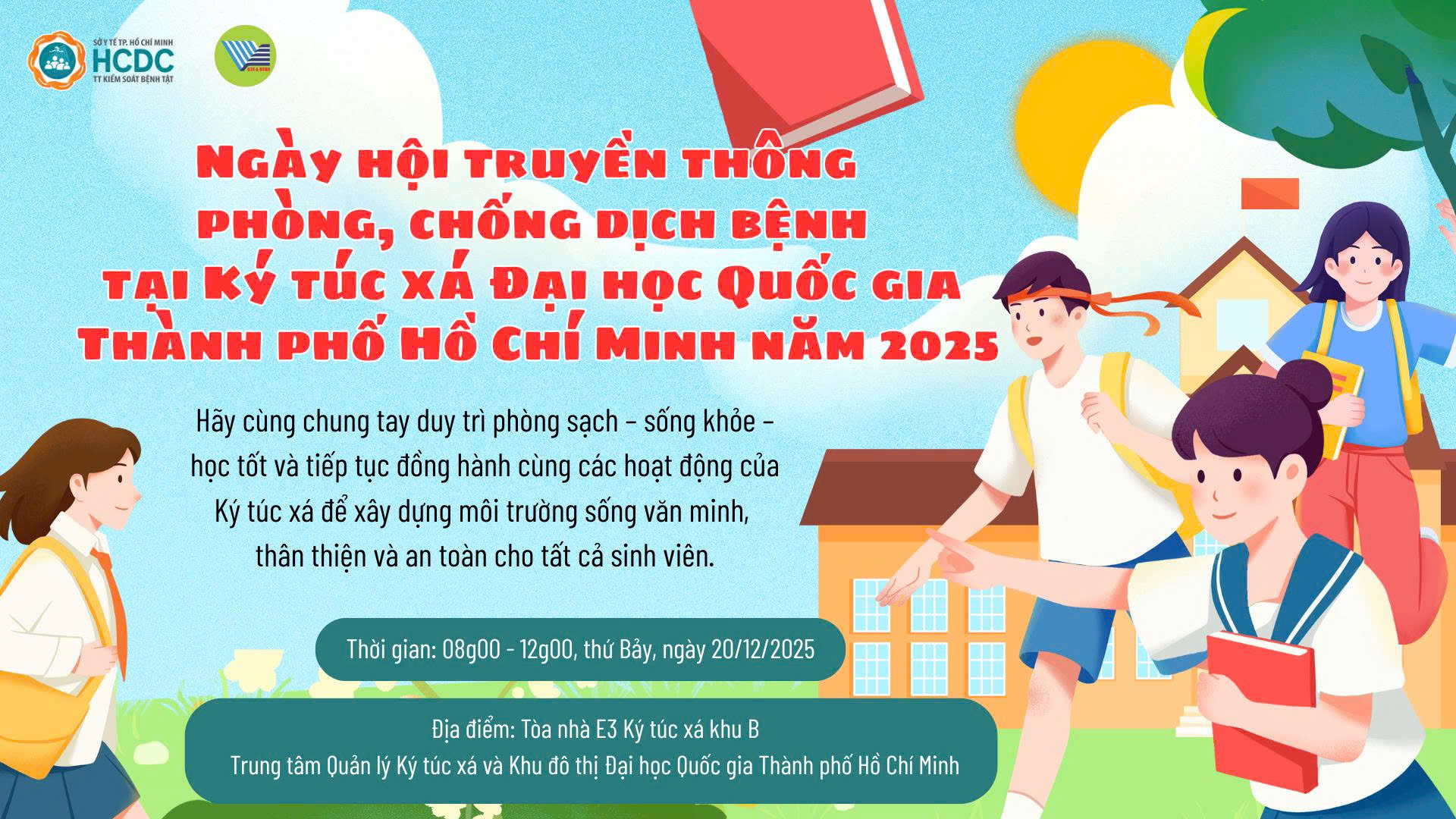 Sẵn sàng cho Ngày hội “Thanh niên Ký túc xá - Chung tay phòng chống dịch”