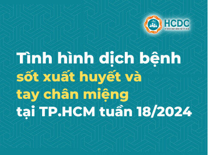 Tình hình dịch bệnh sốt xuất huyết và tay chân miệng tại TP. Hồ Chí Minh tính đến tuần 18/2024