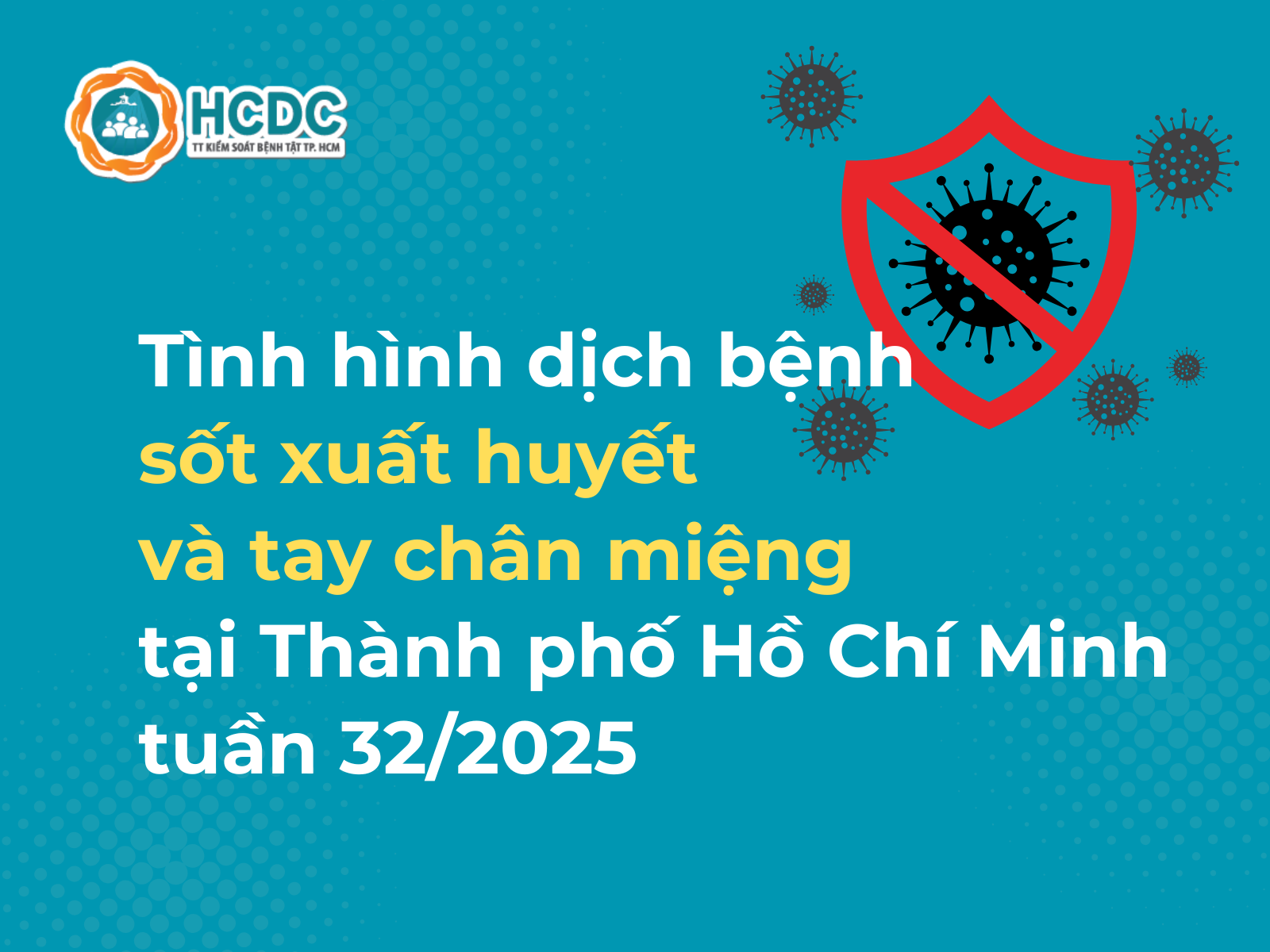Tình hình dịch bệnh sốt xuất huyết và tay chân miệng trên địa bàn Thành phố Hồ Chí Minh tính đến tuần 32/2025
