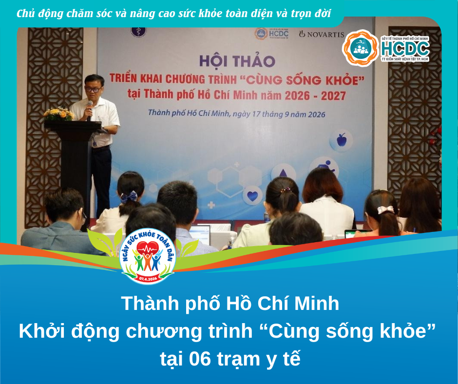TP.HCM: Khởi động chương trình “Cùng sống khỏe” tại 06 trạm y tế