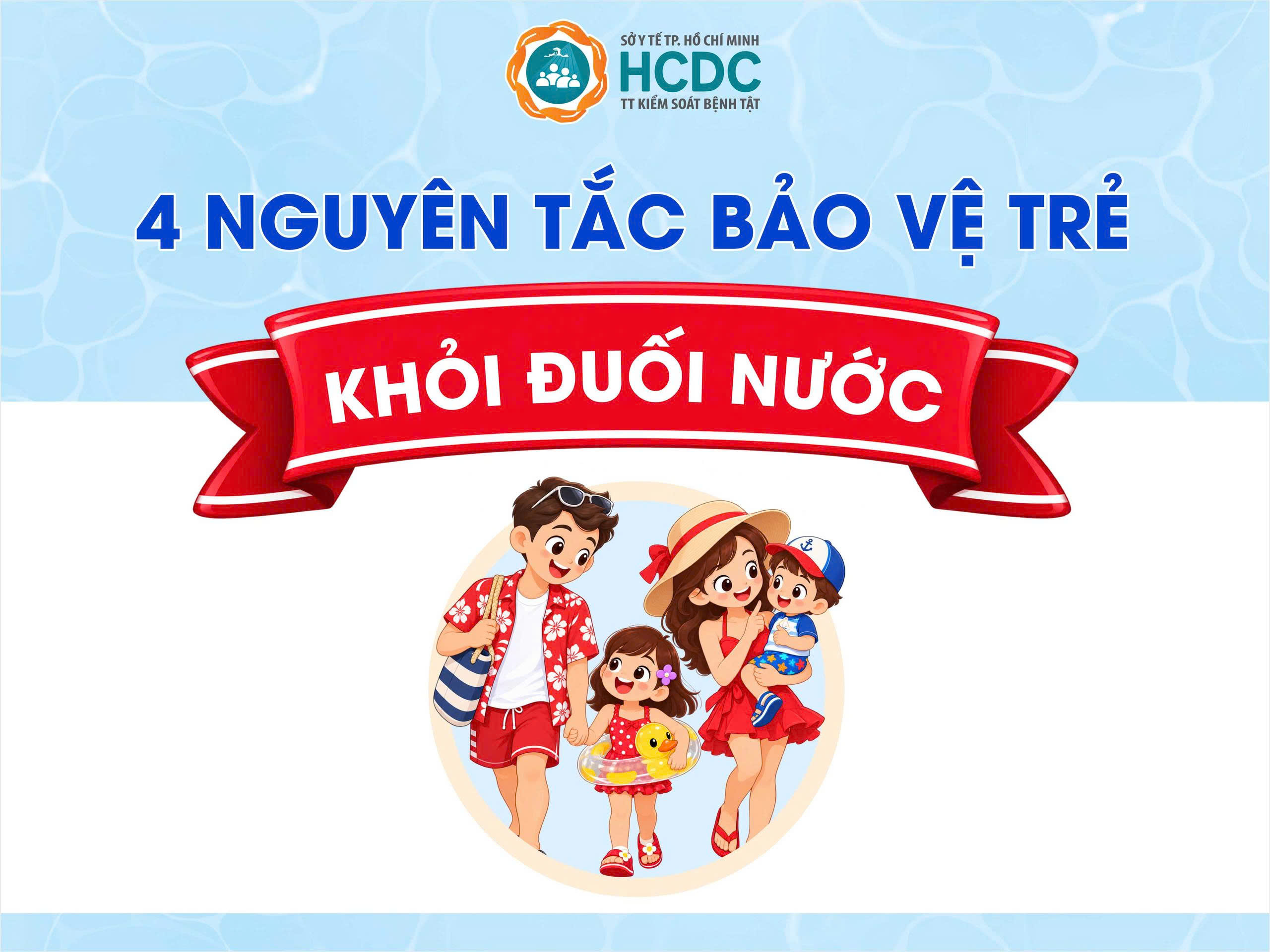 Trẻ con mê nước, nhưng nước thì không biết đùa đâu! Cùng xây dựng môi trường an toàn, giám sát thật kỹ, dạy trẻ kỹ năng bơi và đừng quên học CPR nhé!