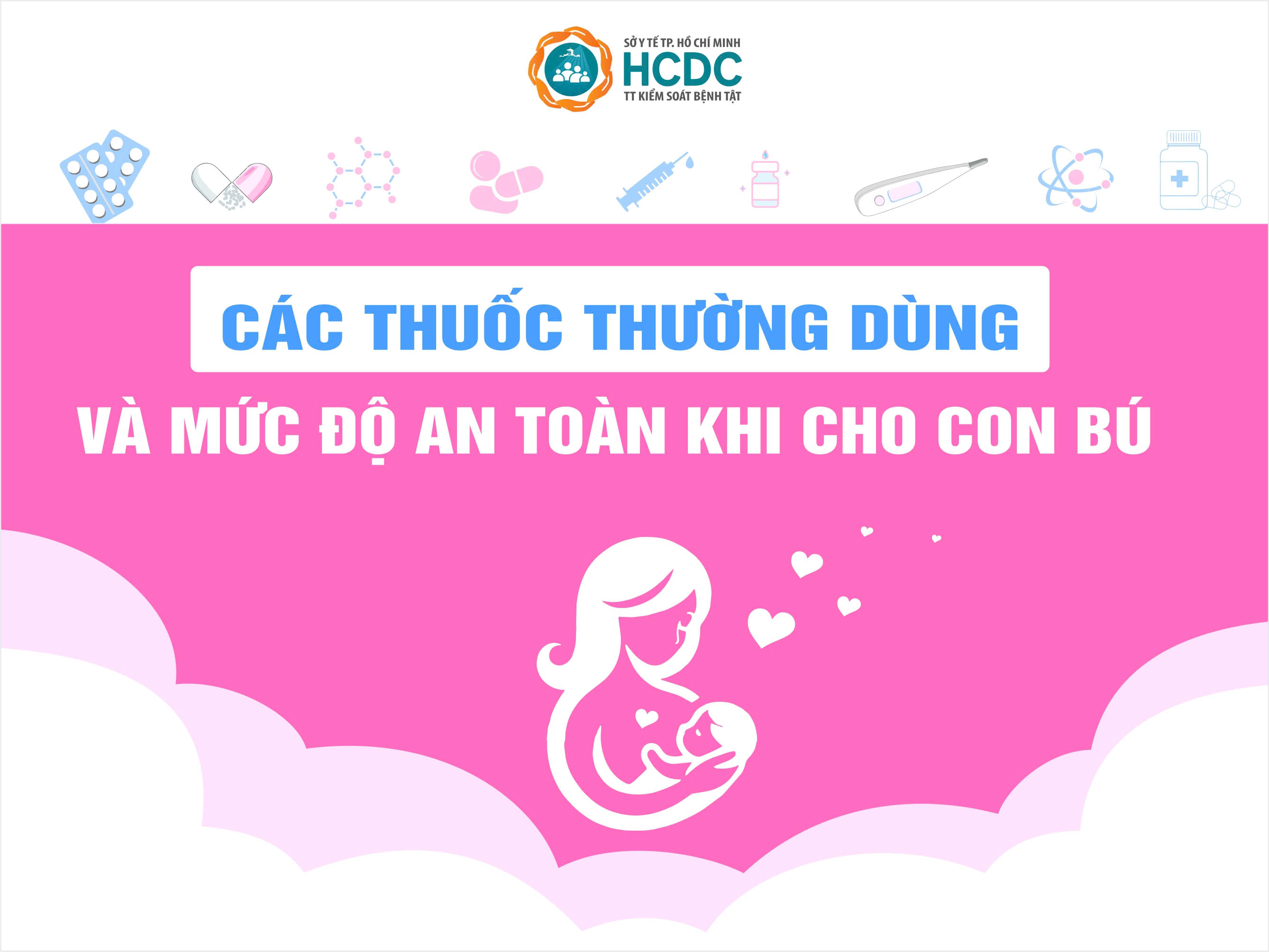 Các thuốc thường dùng và mức độ an toàn khi cho con bú