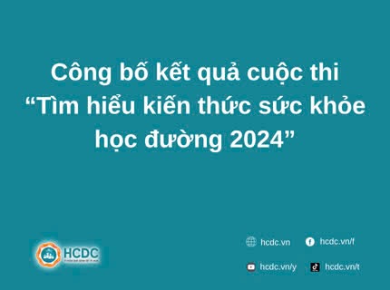 Công bố kết quả cuộc thi “Tìm hiểu kiến thức sức khỏe học đường 2024”