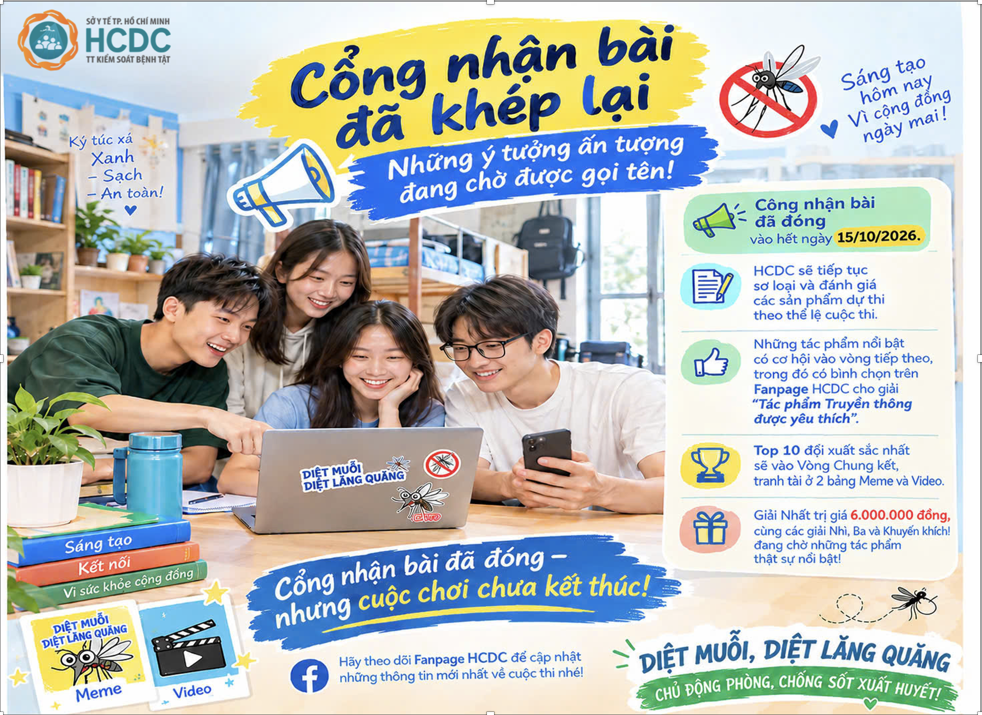 Cổng nhận bài đã khép lại – Những ý tưởng ấn tượng đang chờ được gọi tên!
