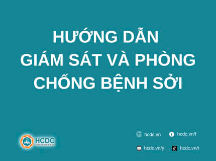 Hướng dẫn giám sát và phòng chống bệnh sởi