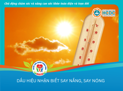 Inforgraphic: Dấu hiệu nhận biết say nắng, say nóng"