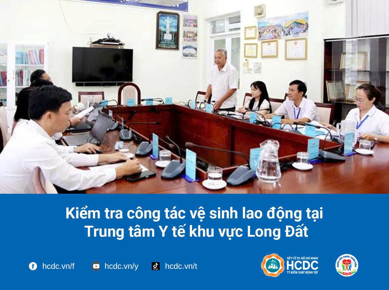 Kiểm tra công tác vệ sinh lao động tại Trung tâm Y tế khu vực Long Đất