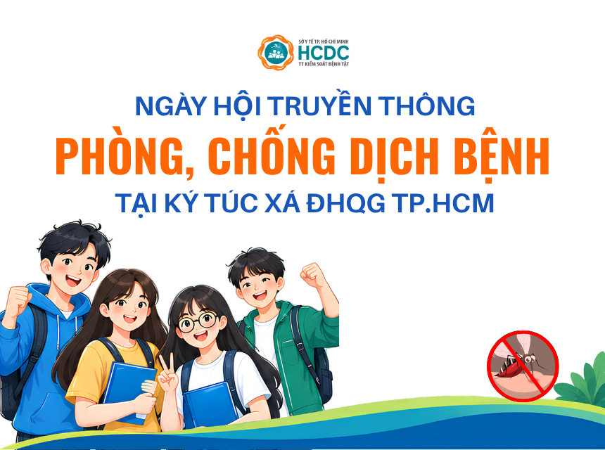 Ngày hội truyền thông phòng, chống dịch bệnh sắp diễn ra tại Ký túc xá ĐHQG TP.HCM