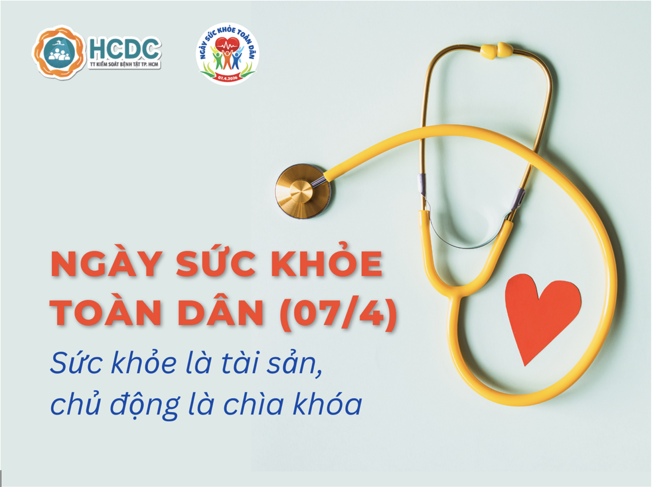 Ngày Sức khỏe toàn dân (07/4): Sức khỏe là tài sản, chủ động là chìa khóa