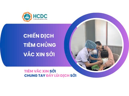 Thông tin chiến dịch tiêm chủng vắc xin sởi tại TP.HCM