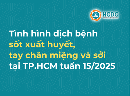 Tình hình dịch bệnh sốt xuất huyết, tay chân miệng và sởi tại TP. Hồ Chí Minh tính đến tuần 15/2025