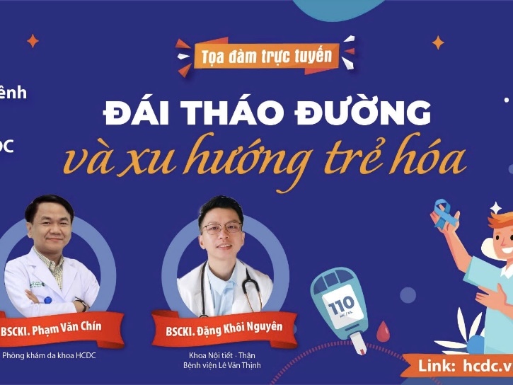 Tọa đàm trực tuyến: Đái tháo đường và xu hướng trẻ hóa.