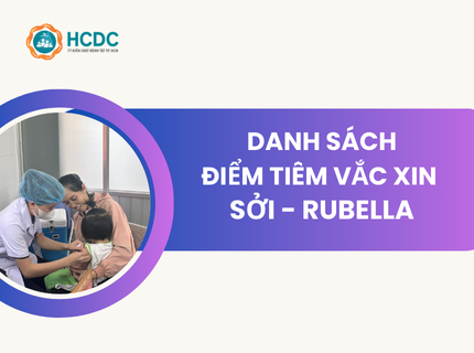 Danh sách điểm tiêm vắc xin Sởi - Rubella ngày 04/9/2024