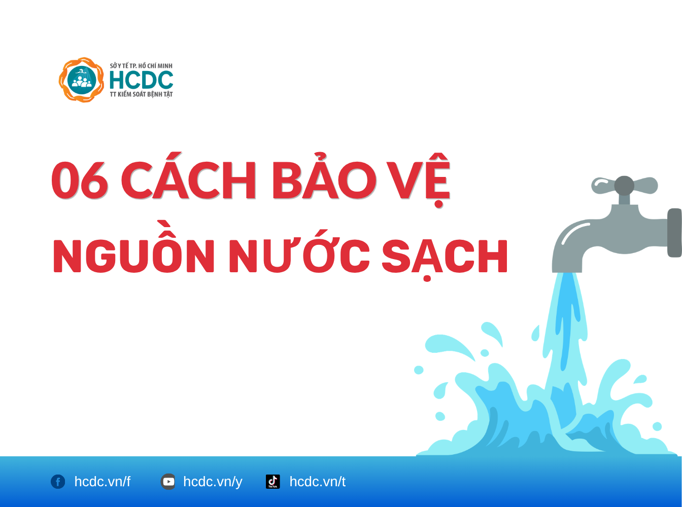 06 cách bảo vệ nguồn nước sạch