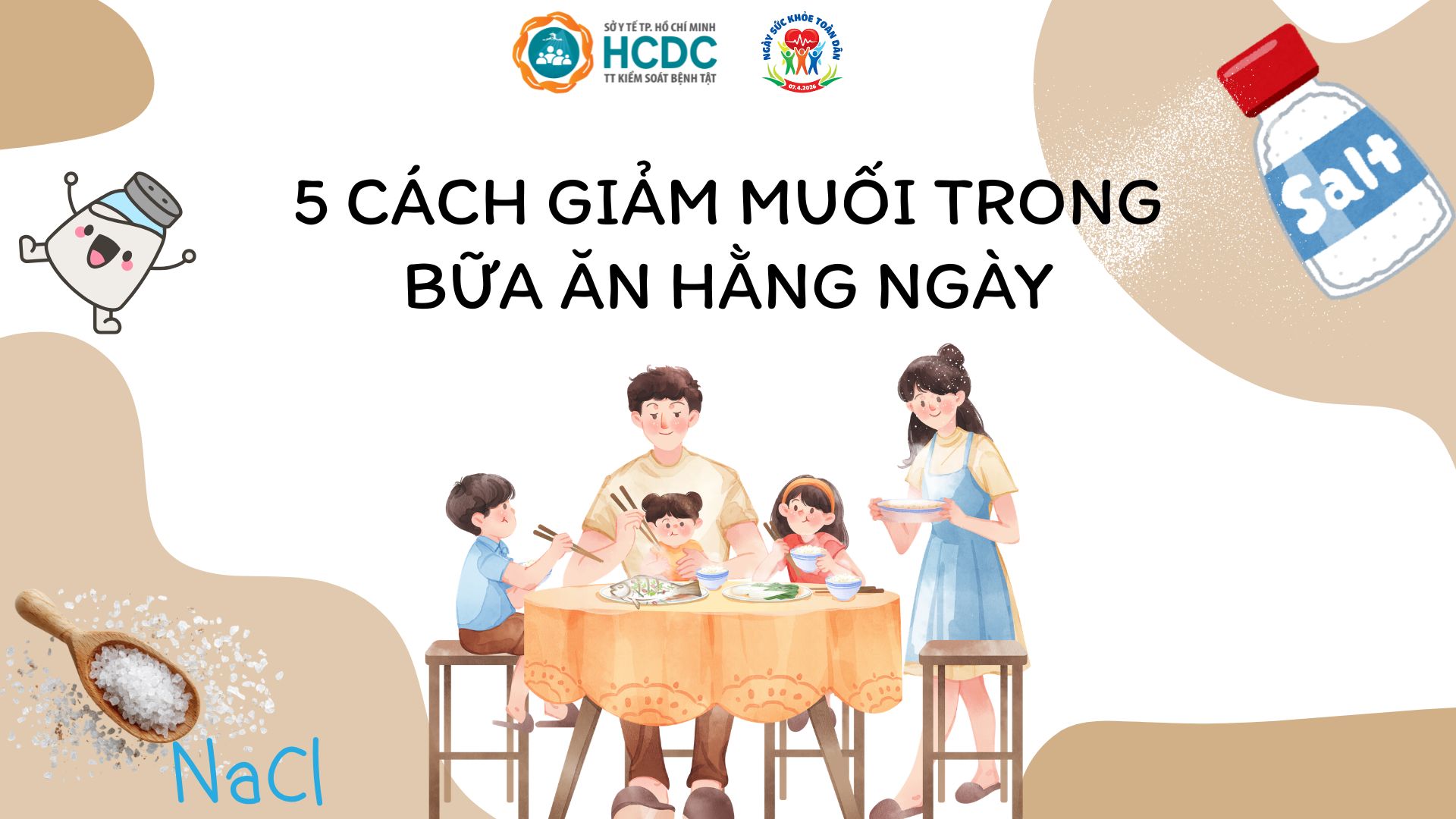 5 cách giảm muối trong bữa ăn hằng ngày