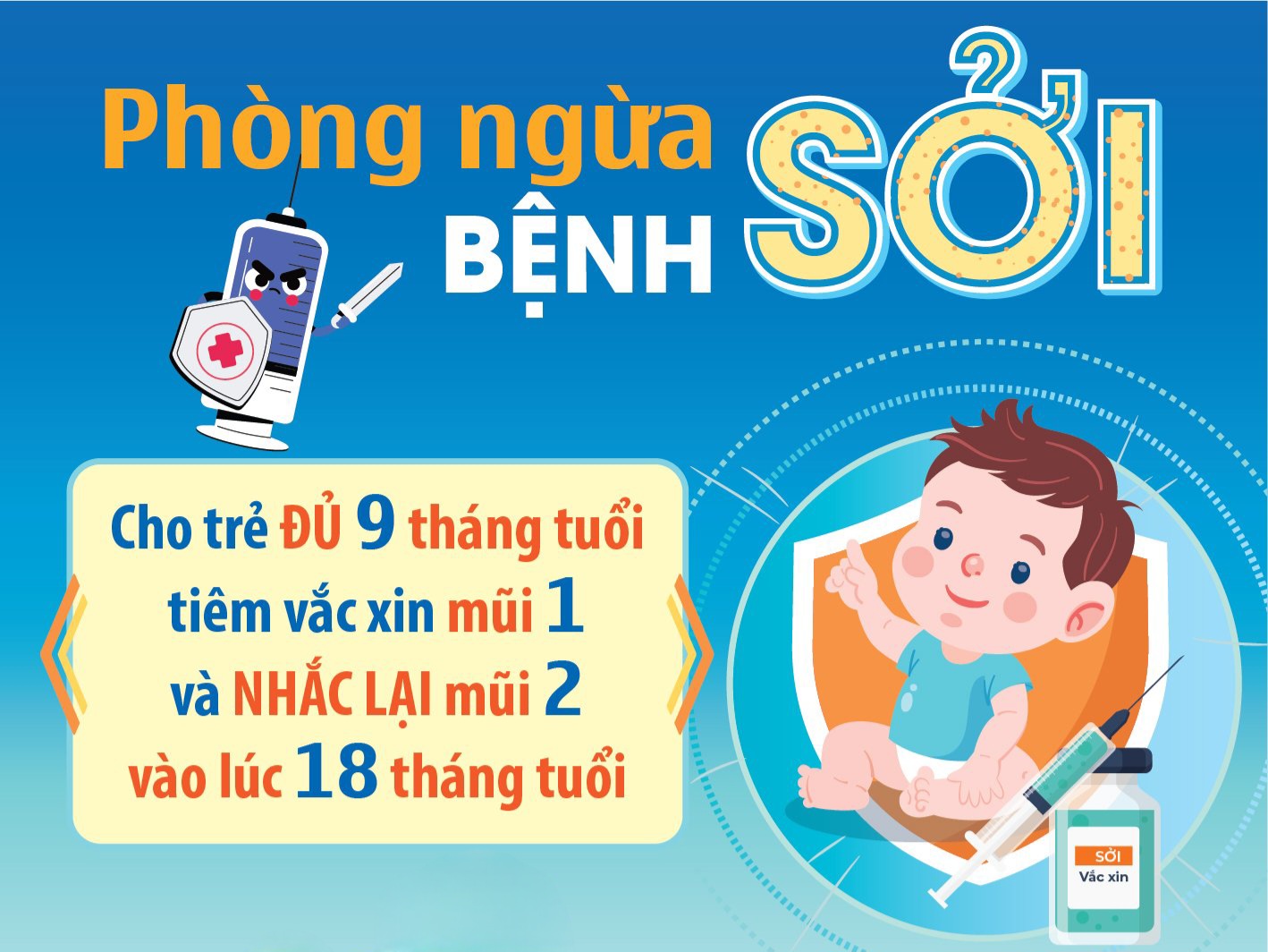 Bích chương về Phòng ngừa bệnh sởi