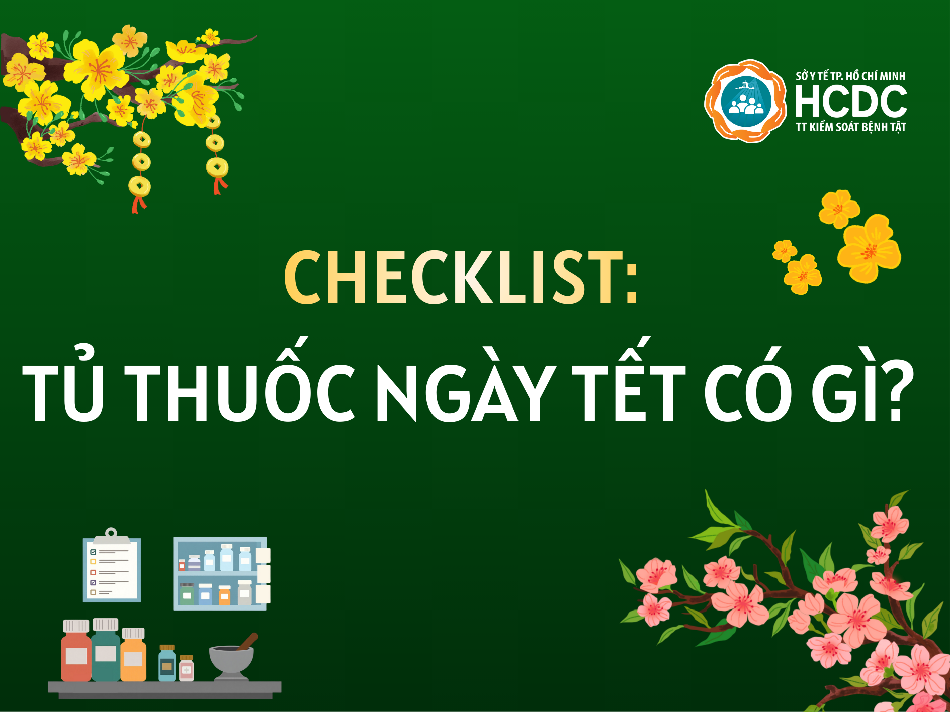 Checklist: Tủ thuốc ngày Tết có gì?