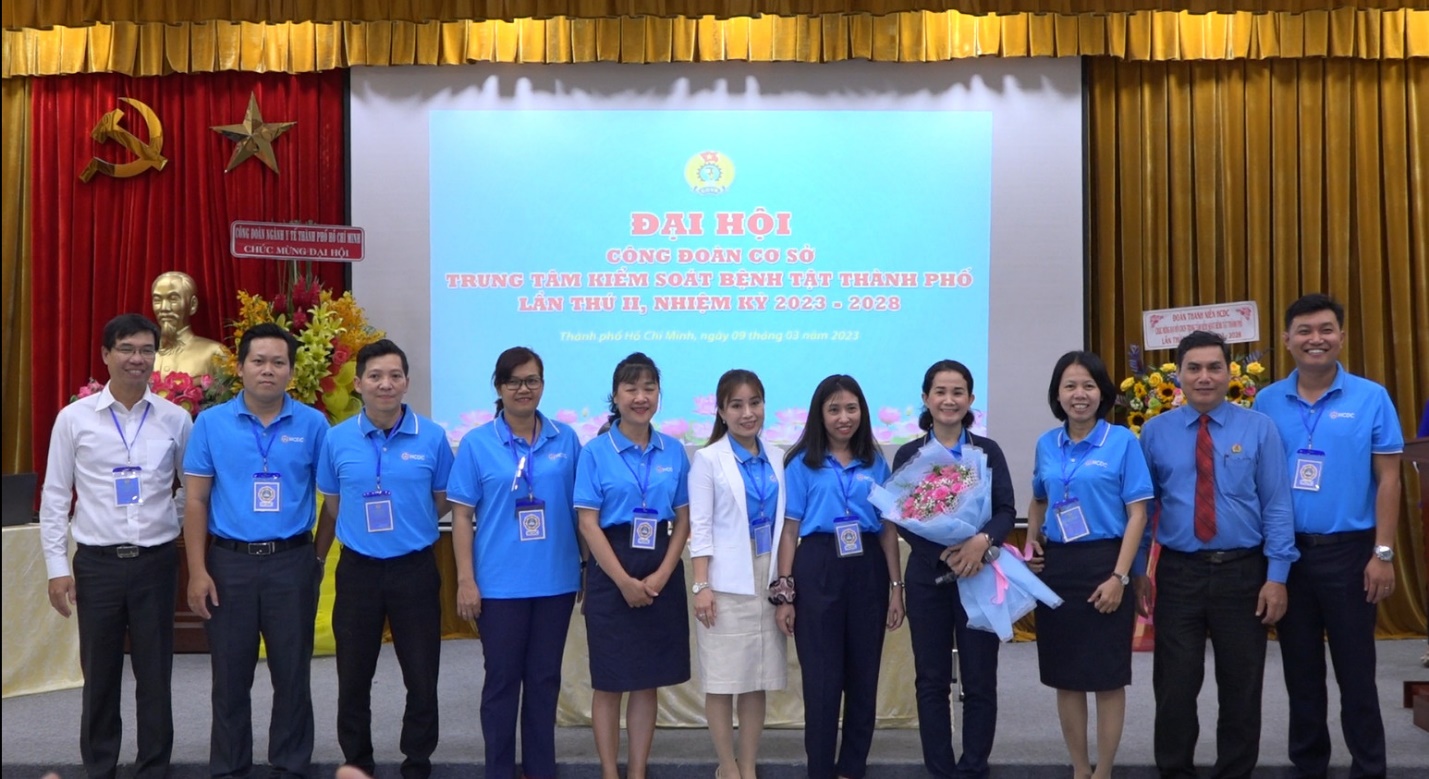 Đại hội Công đoàn Trung tâm Kiểm soát bệnh tật thành phố Hồ Chí Minh, lần thứ II, nhiệm kỳ 2023 – 2028