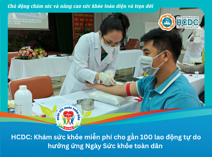 HCDC: Khám sức khỏe miễn phí cho gần 100 lao động tự do hưởng ứng Ngày Sức khỏe toàn dân