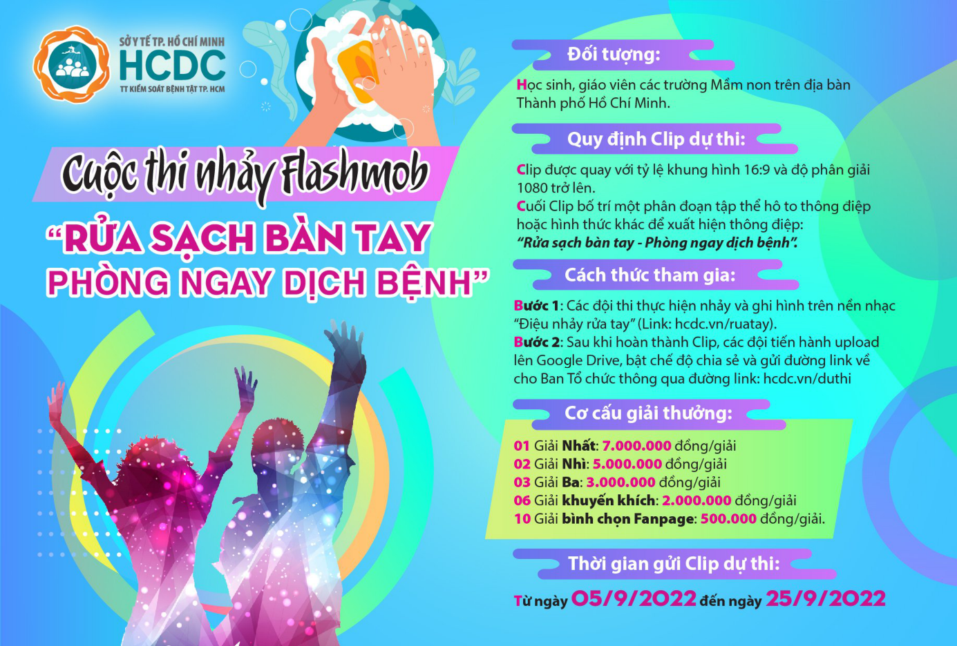 HCDC: Phát động Cuộc thi nhảy Flashmob “Rửa sạch bàn tay - Phòng ngay dịch bệnh”