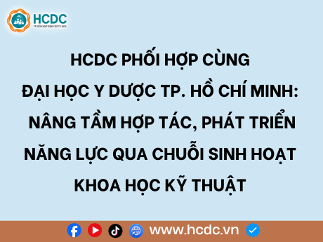 HCDC và Đại học Y dược Thành phố Hồ Chí Minh: nâng tầm hợp tác, phát triển năng lực qua chuỗi sinh hoạt khoa học kỹ thuật