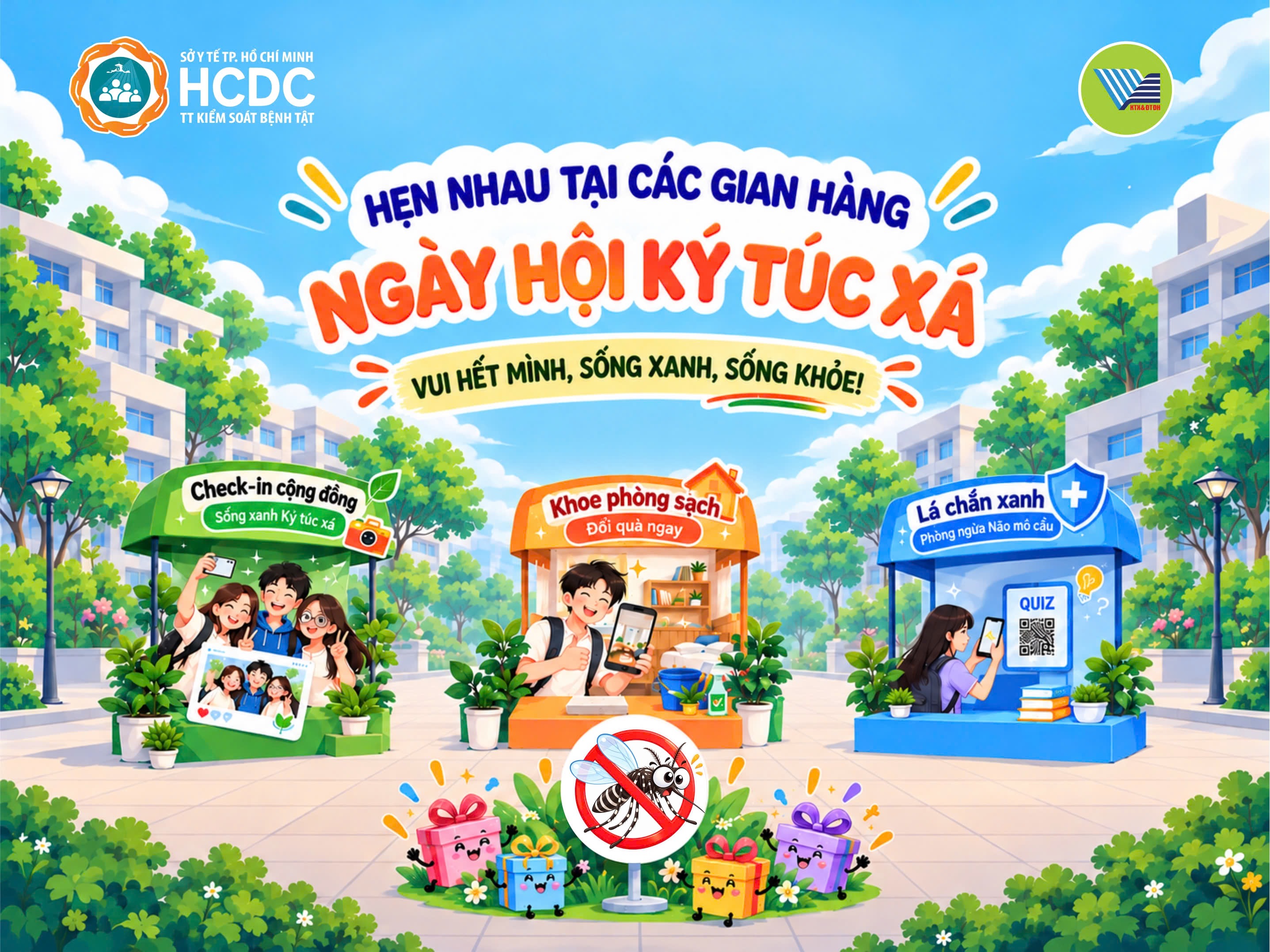 Hẹn nhau tại các gian hàng Ngày hội Ký túc xá