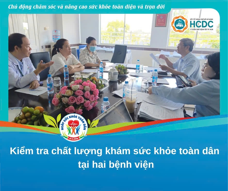 Kiểm tra chất lượng khám sức khỏe toàn dân tại hai bệnh viện