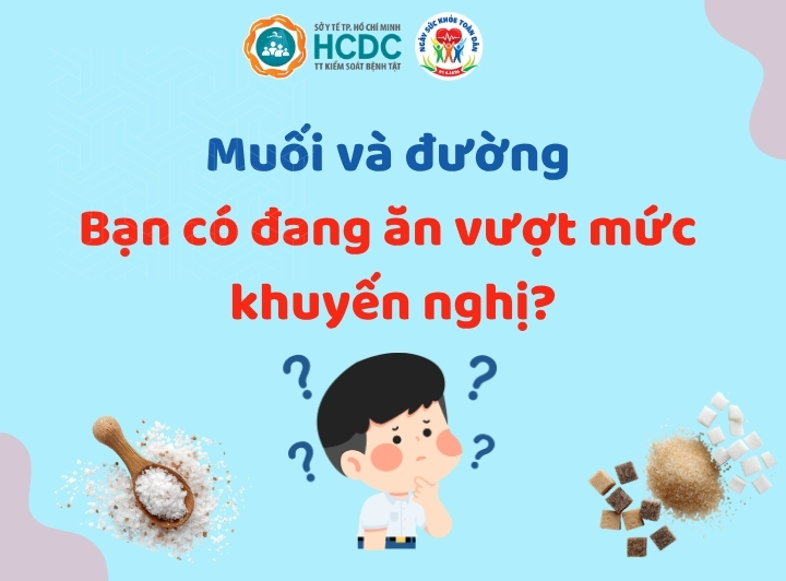 Muối và đường – bạn có đang ăn vượt mức khuyến nghị?