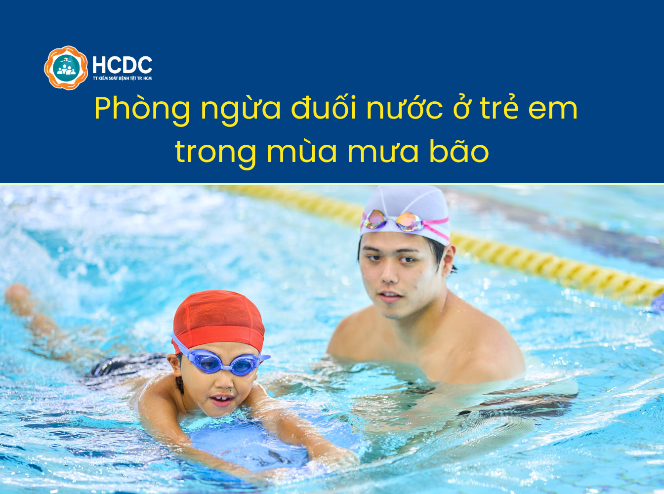 Phòng ngừa đuối nước ở trẻ em trong mùa mưa bão