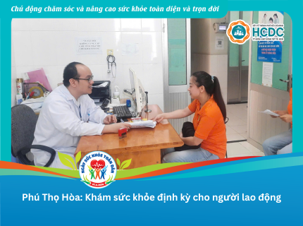 Phú Thọ Hòa: Khám sức khỏe định kỳ cho người lao động