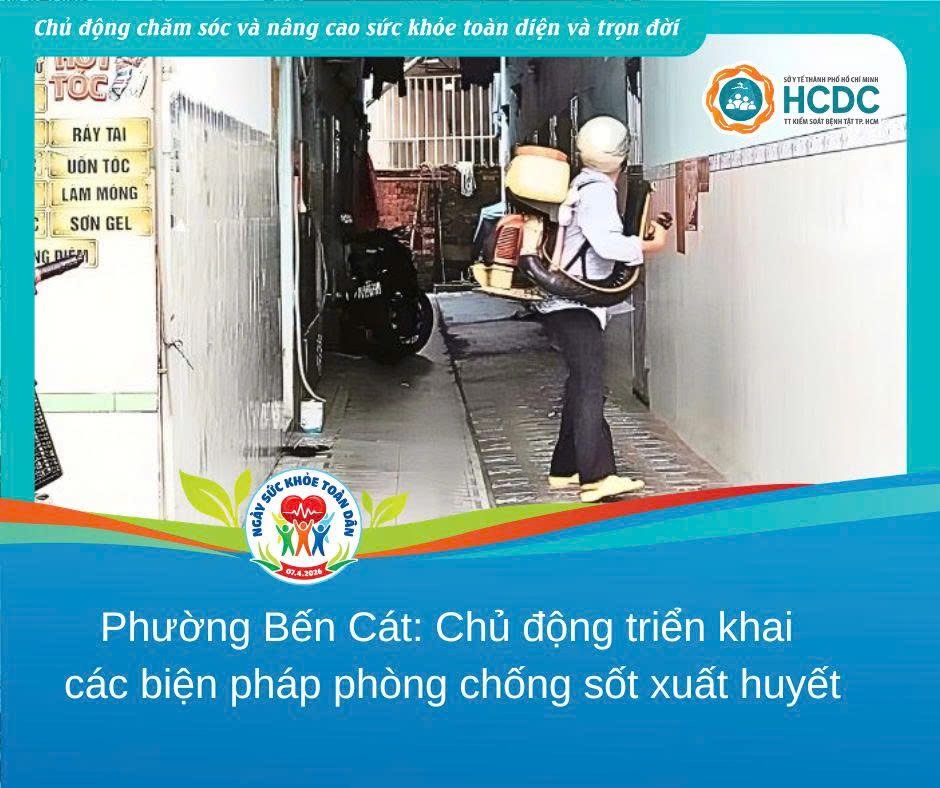 Phường Bến Cát: chủ động triển khai các biện pháp phòng chống sốt xuất huyết