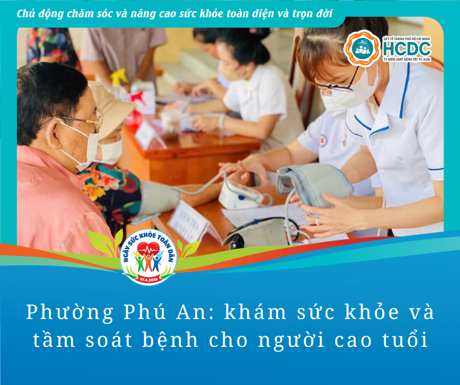 Phường Phú An: khám sức khỏe và tầm soát bệnh cho người cao tuổi