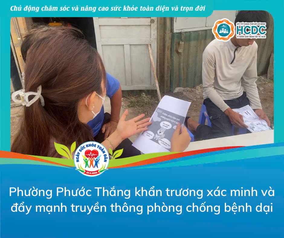 Phường Phước Thắng khẩn trương xác minh và đẩy mạnh truyền thông phòng chống bệnh dại