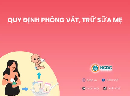 Quy định phòng vắt, trữ sữa mẹ