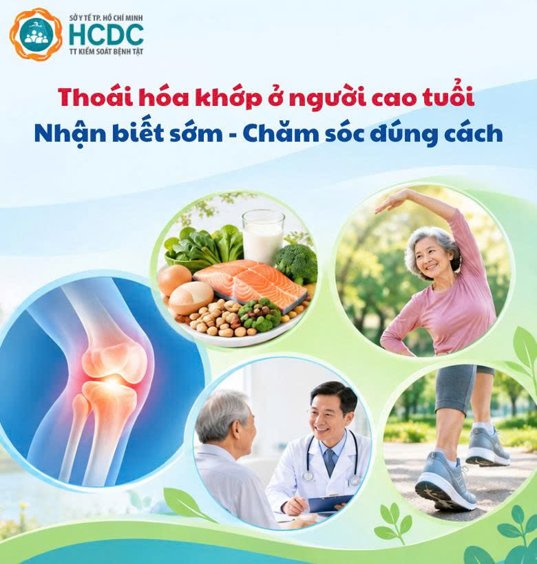 Thoái hóa khớp ở người cao tuổi: Nhận biết sớm, chăm sóc đúng cách