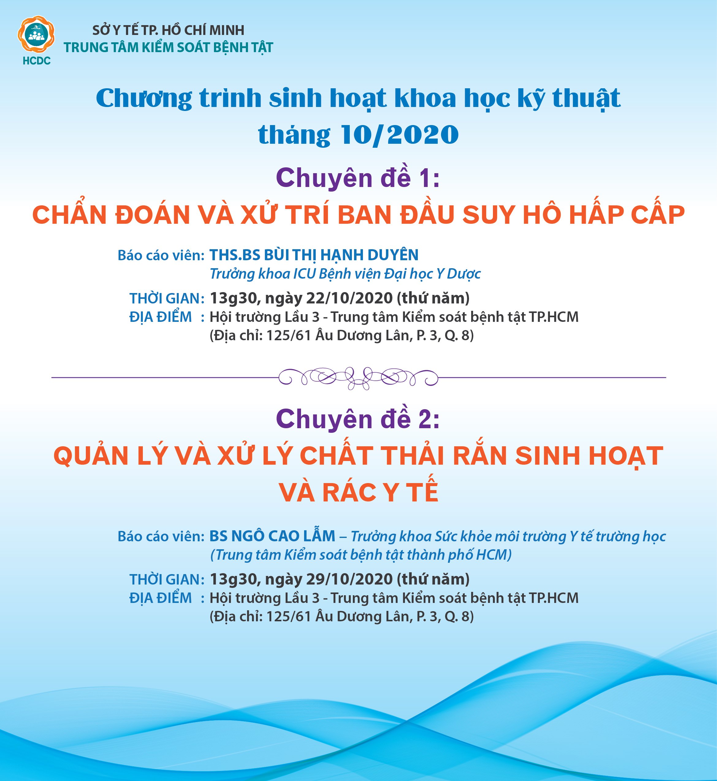 Thông báo tổ chức chương trình Sinh hoạt Khoa học kỹ thuật tháng 10/2020