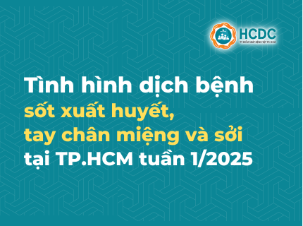 Tình hình dịch bệnh sốt xuất huyết, tay chân miệng và sởi tại TP. Hồ Chí Minh tính đến tuần 1/2025