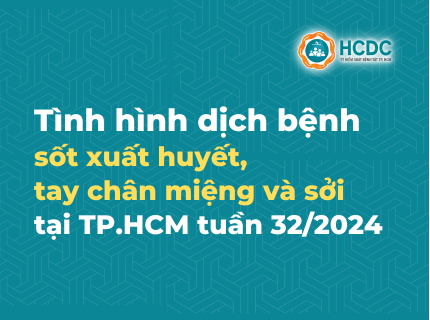 Tình hình dịch bệnh sốt xuất huyết, tay chân miệng và sởi tại TP. Hồ Chí Minh tính đến tuần 32/2024